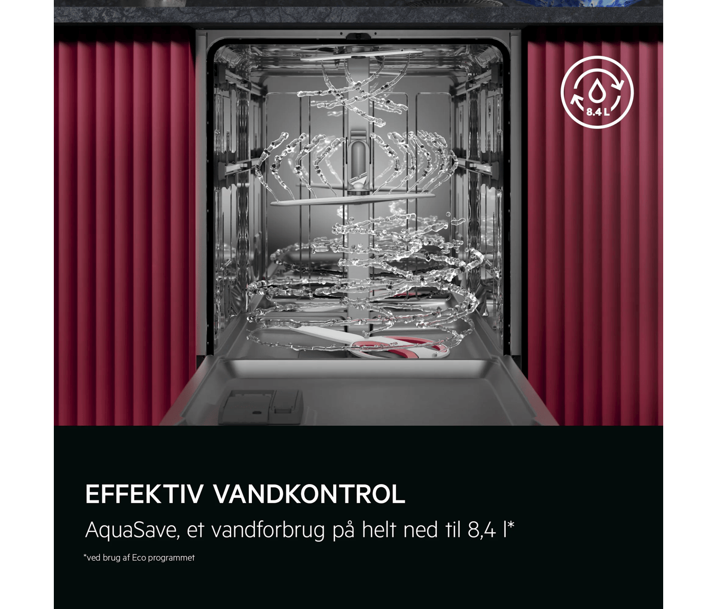 AEG Gu8200a2snw Opvaskemaskine billede 2