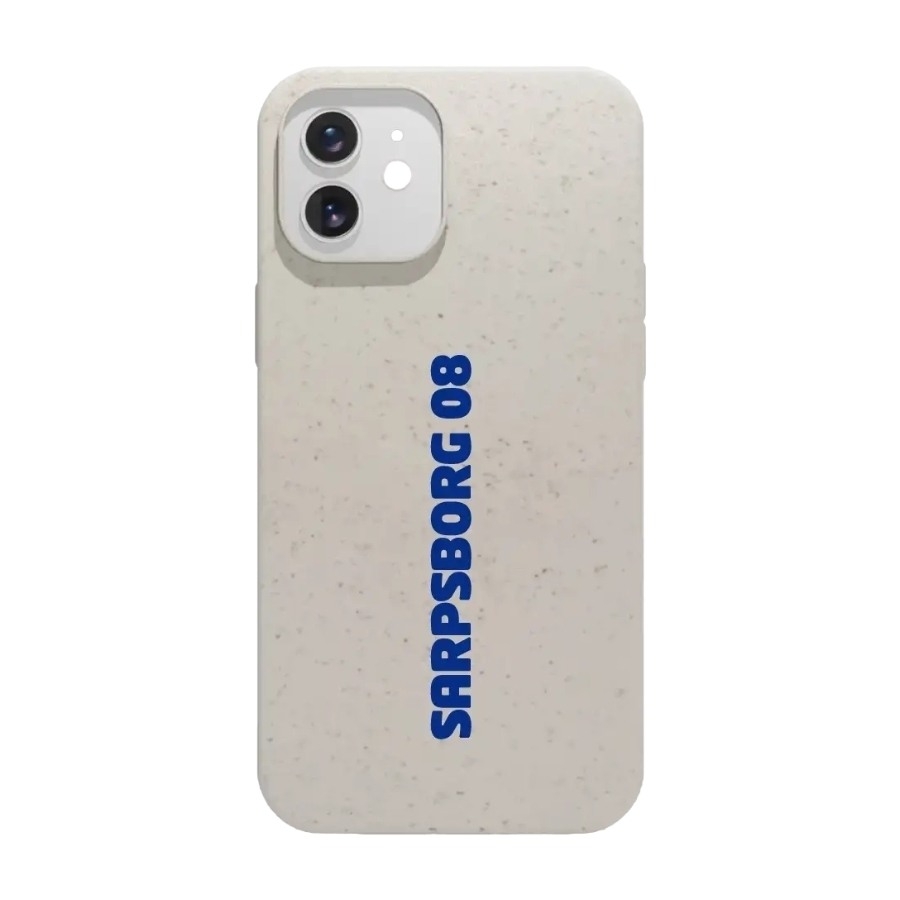 Phonecases3D iPhone 12 Sarpsborg 08 komposterbart cover, hvid billede 1