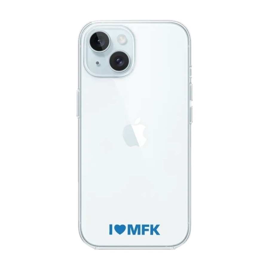 Phonecases3D iPhone 15 Molde FK Clear case -mobilcover, hvid billede 1