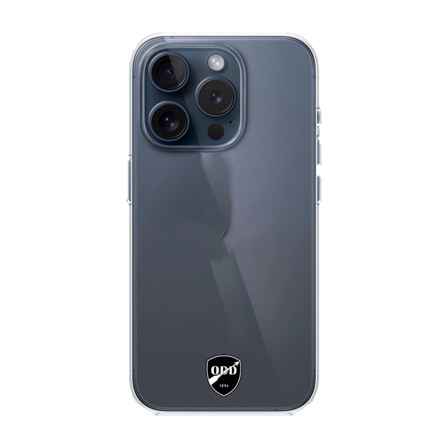Phonecases3D iPhone 15 Pro Odds Ballklubb Clear case -mobilcover, sort billede 1