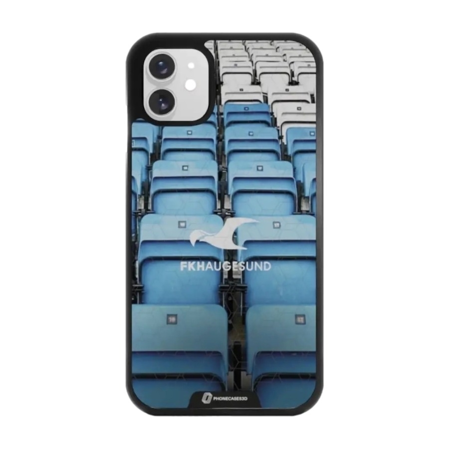Phonecases3D iPhone 11 FK Haugesund 3D mobilcover, sort billede 1