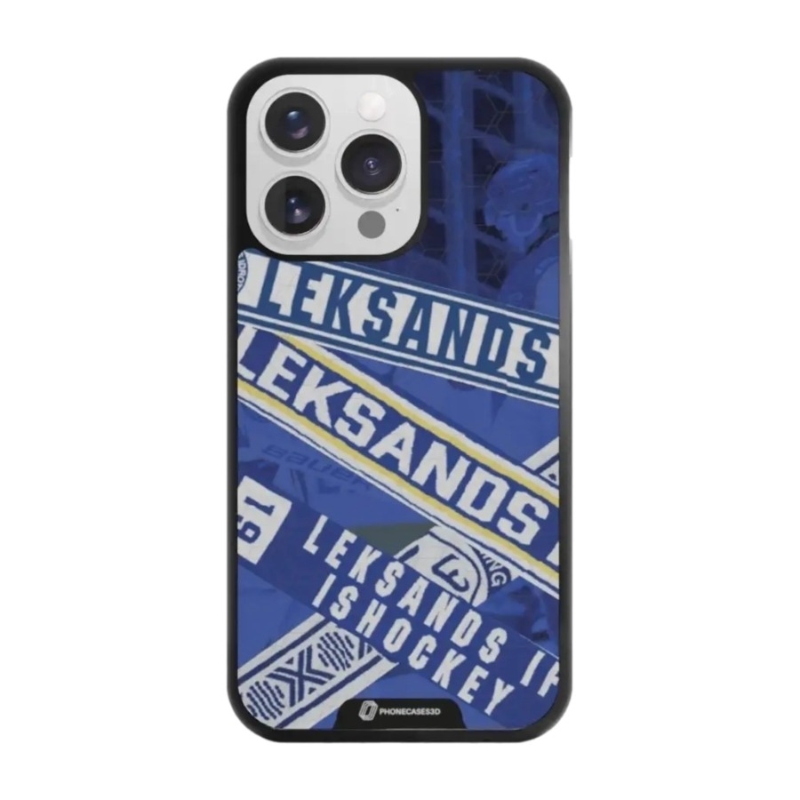 Phonecases3D iPhone 13 Pro Leksands IF 3D mobilcover, sort billede 1