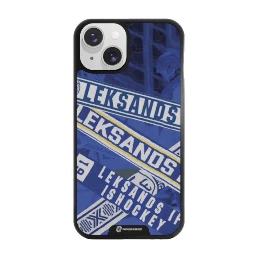 Phonecases3D iPhone 14 Leksands IF 3D mobilcover, sort billede 1