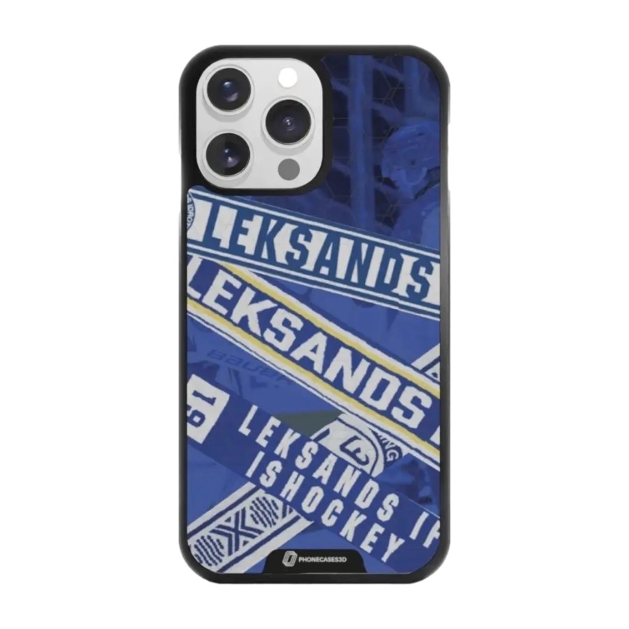 Phonecases3D iPhone 14 Pro Leksands IF 3D mobilcover, sort billede 1