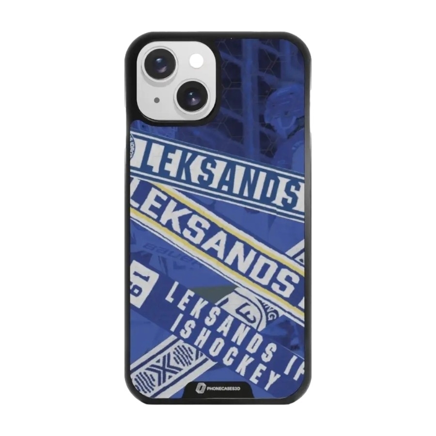Phonecases3D iPhone 15 Leksands IF 3D mobilcover, sort billede 1