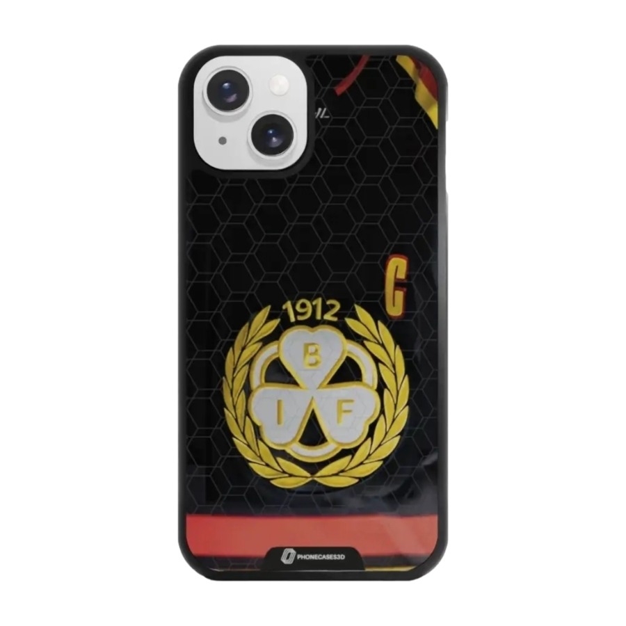 Phonecases3D iPhone 13 Brynäs IF 3D mobilcover, sort billede 1