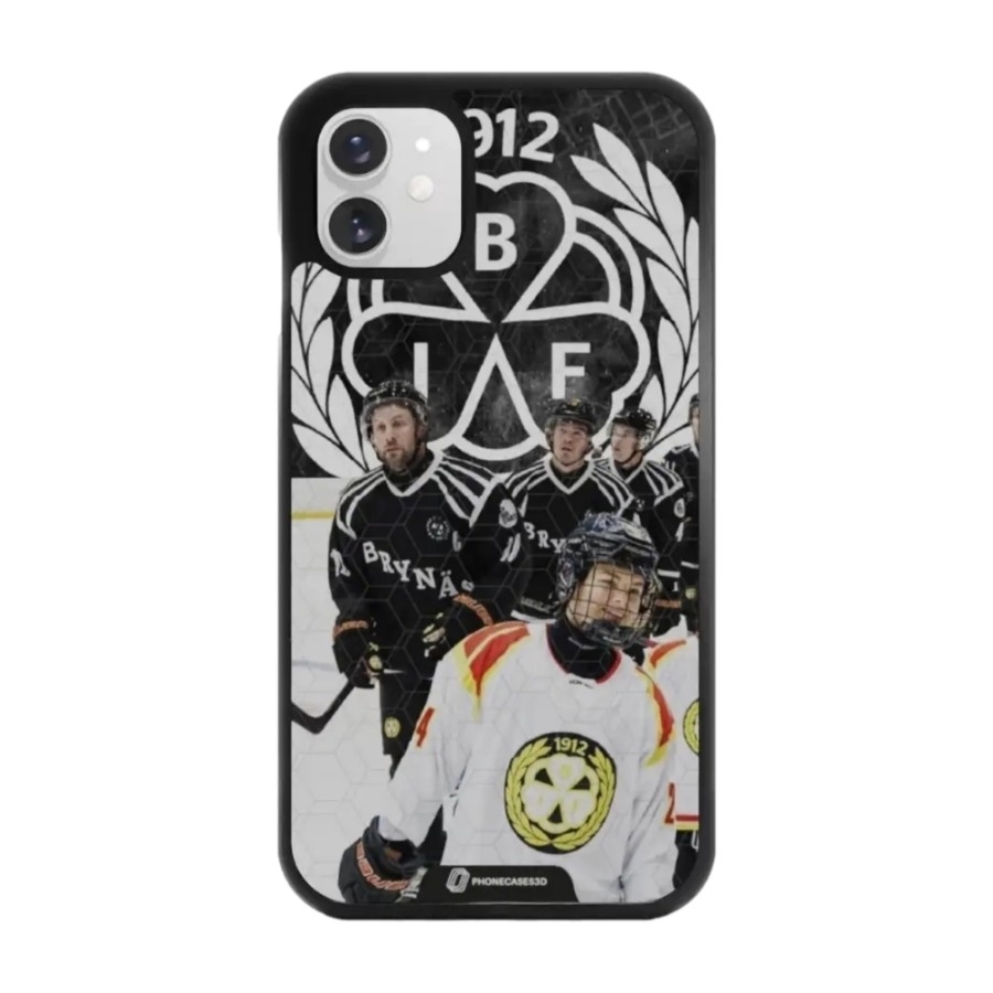 Phonecases3D iPhone 11 Brynäs IF 3D mobilcover, sort billede 1