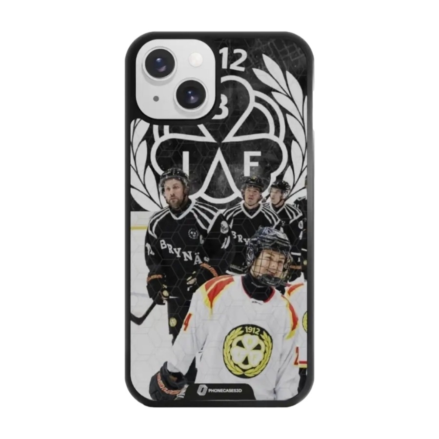 Phonecases3D iPhone 13 Brynäs IF 3D mobilcover, sort billede 1