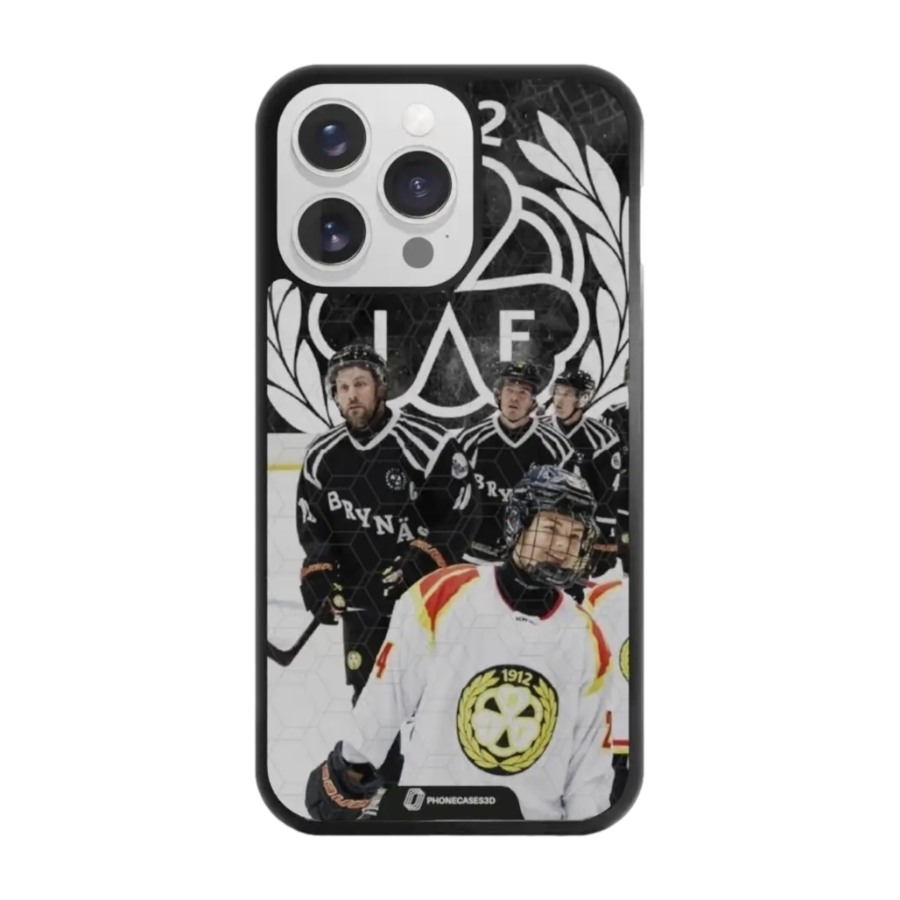 Phonecases3D iPhone 13 Pro Brynäs IF 3D mobilcover, sort billede 1
