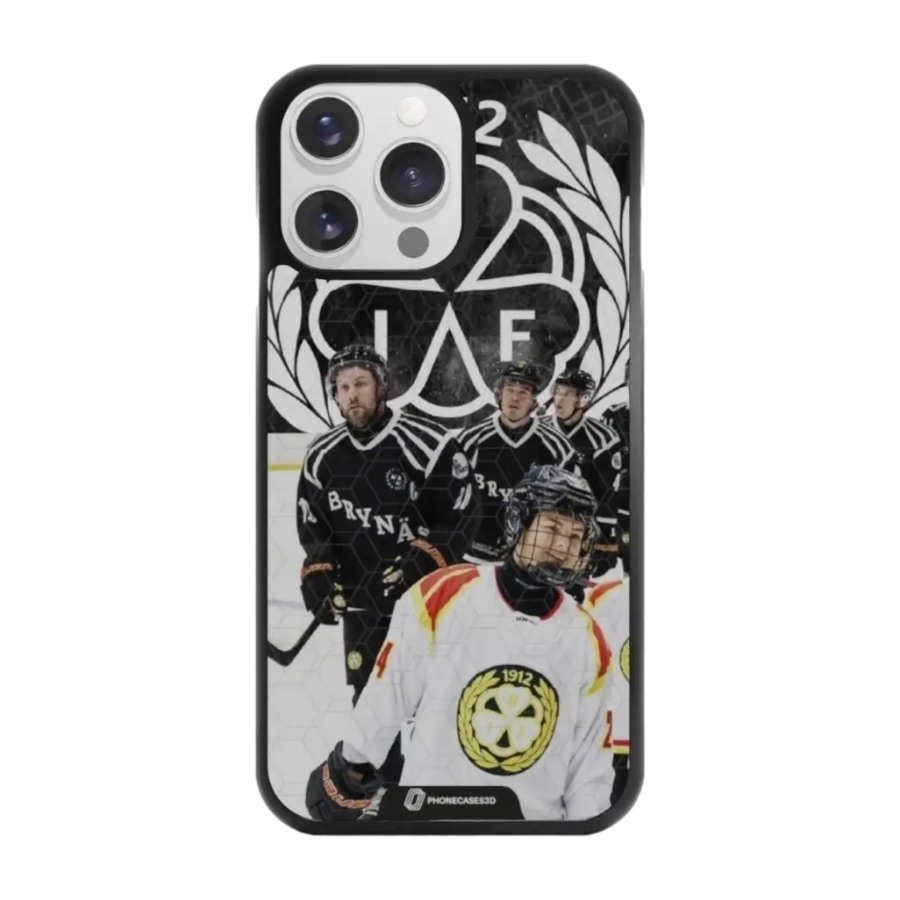 Phonecases3D iPhone 14 Pro Brynäs IF 3D mobilcover, sort billede 1