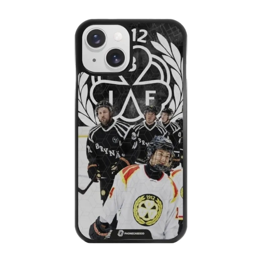 Phonecases3D iPhone 15 Brynäs IF 3D mobilcover, sort billede 1