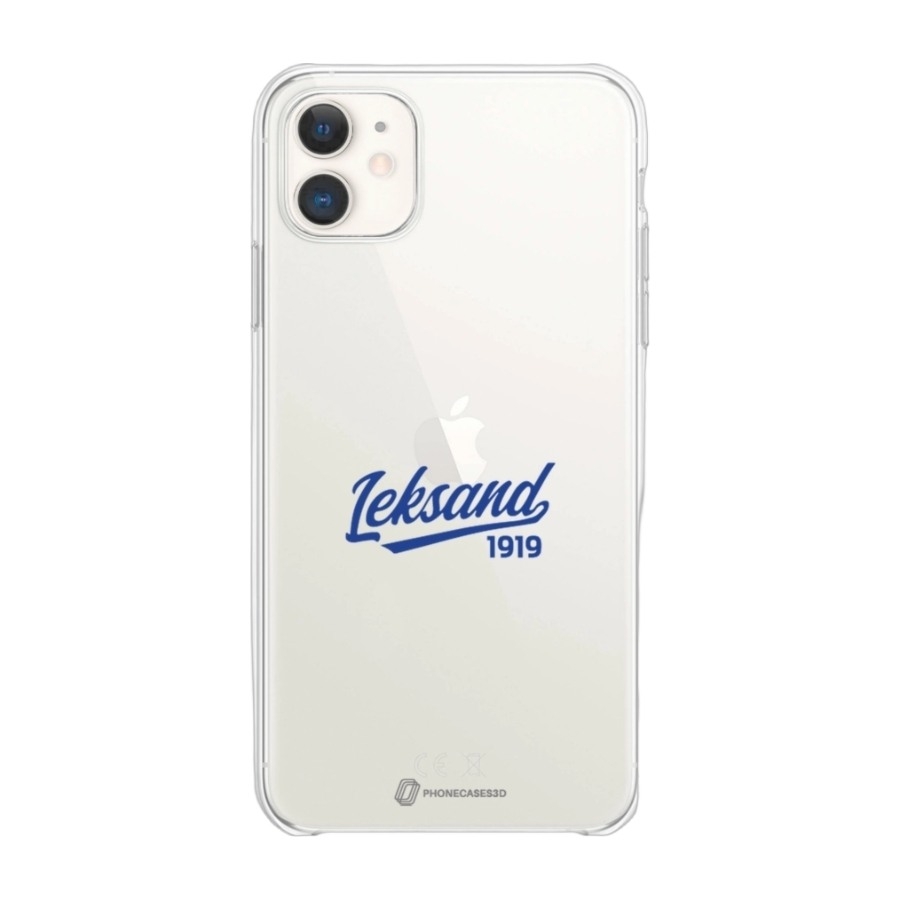 Phonecases3D iPhone 11 Leksands IF Clear case -mobilcover, hvid billede 1