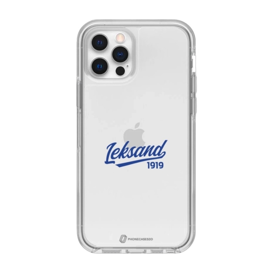 Phonecases3D iPhone 12 Leksands IF Clear case -mobilcover, hvid billede 1