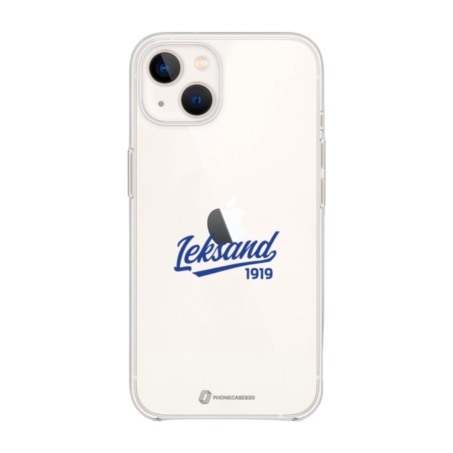 Phonecases3D iPhone 14 Leksands IF Clear case -mobilcover, hvid billede 1