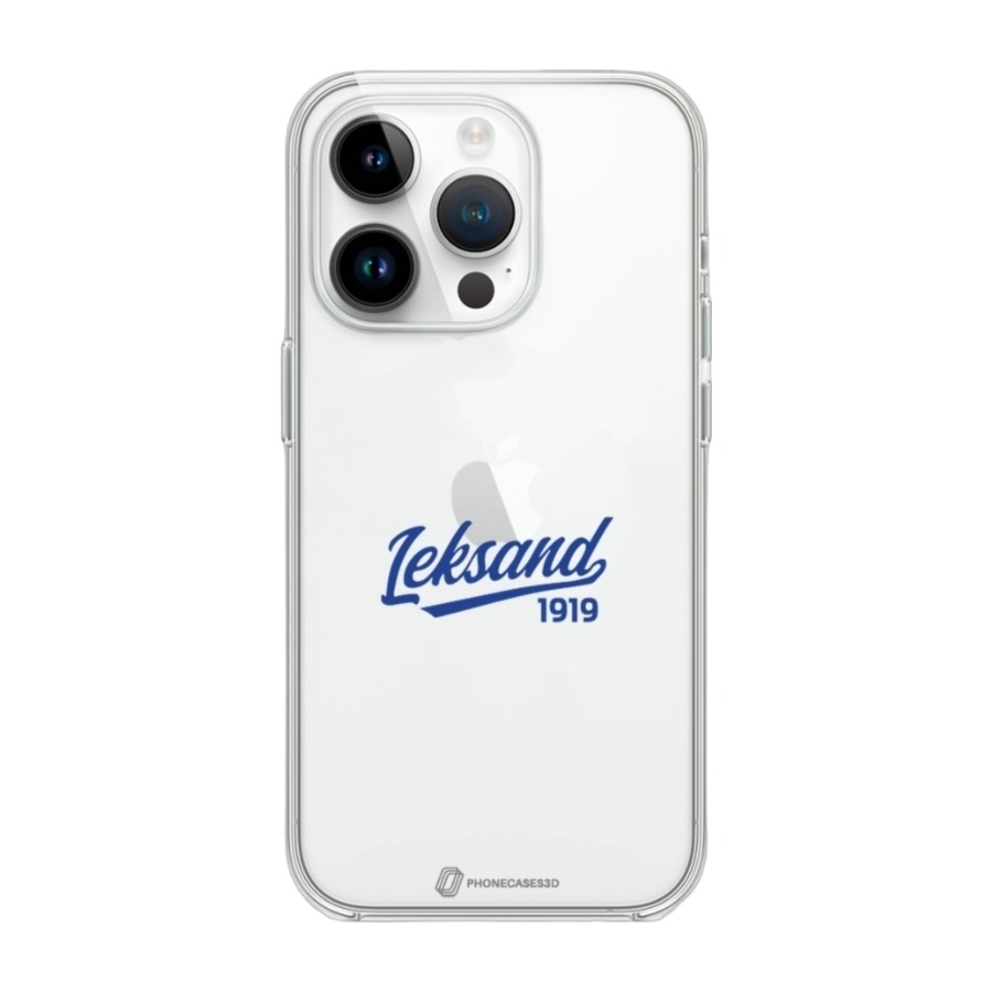 Phonecases3D iPhone 14 Pro Leksands IF Clear case -mobilcover, hvid billede 1