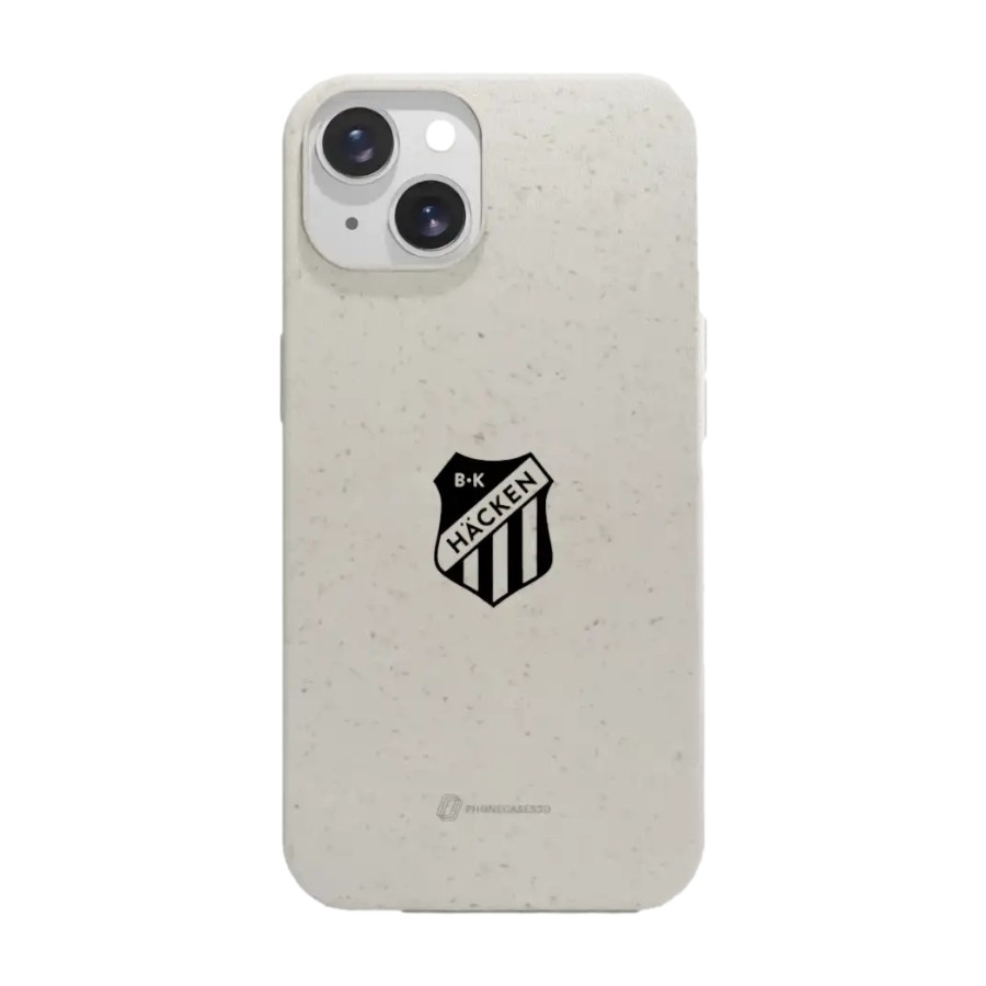 Phonecases3D iPhone 14 BK Häcken komposterbart cover, hvid billede 1