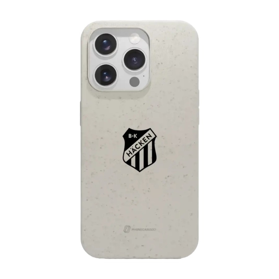 Phonecases3D iPhone 15 Pro BK Häcken komposterbart cover, hvid billede 1