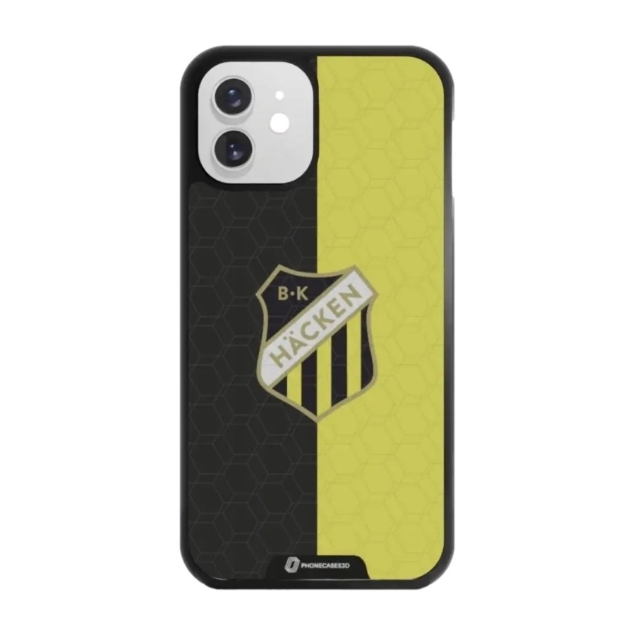 Phonecases3D iPhone 12 BK Häcken 3D mobilcover, sort billede 1