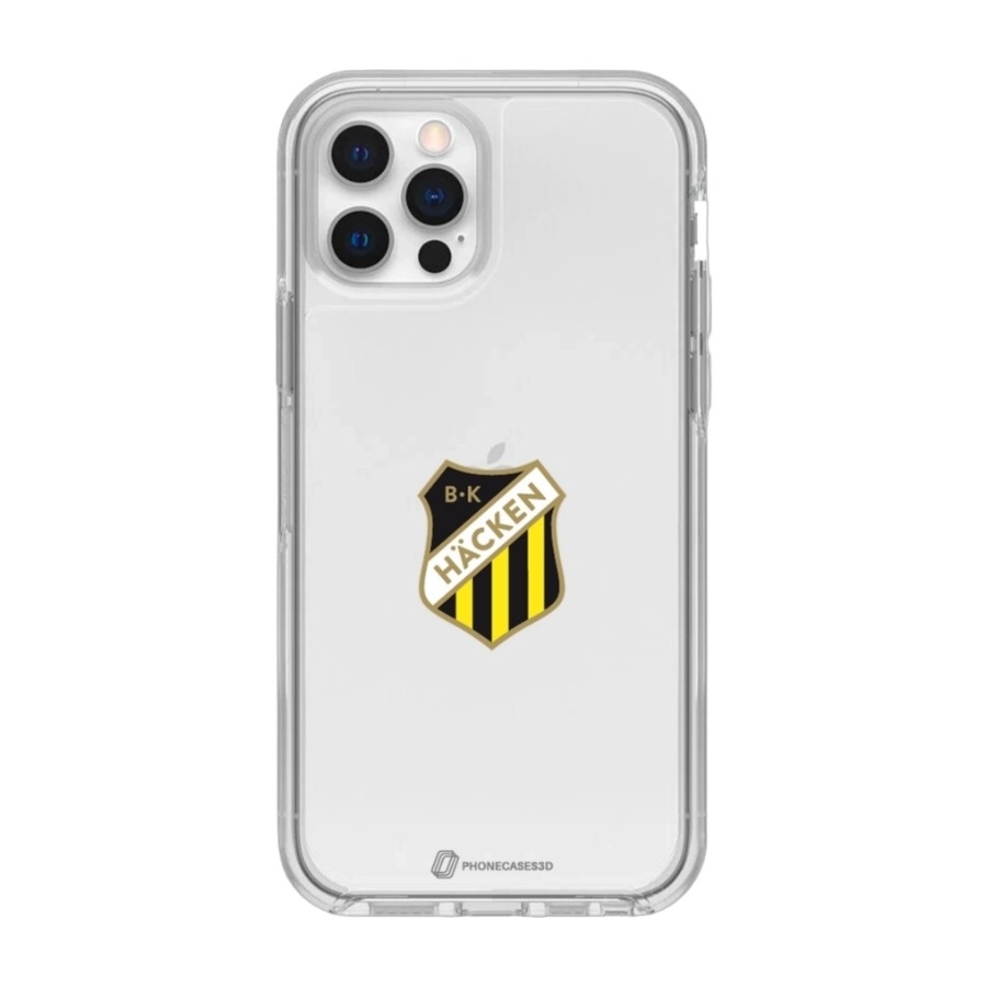 Phonecases3D iPhone 12 BK Häcken Clear case -mobilcover, hvid billede 1