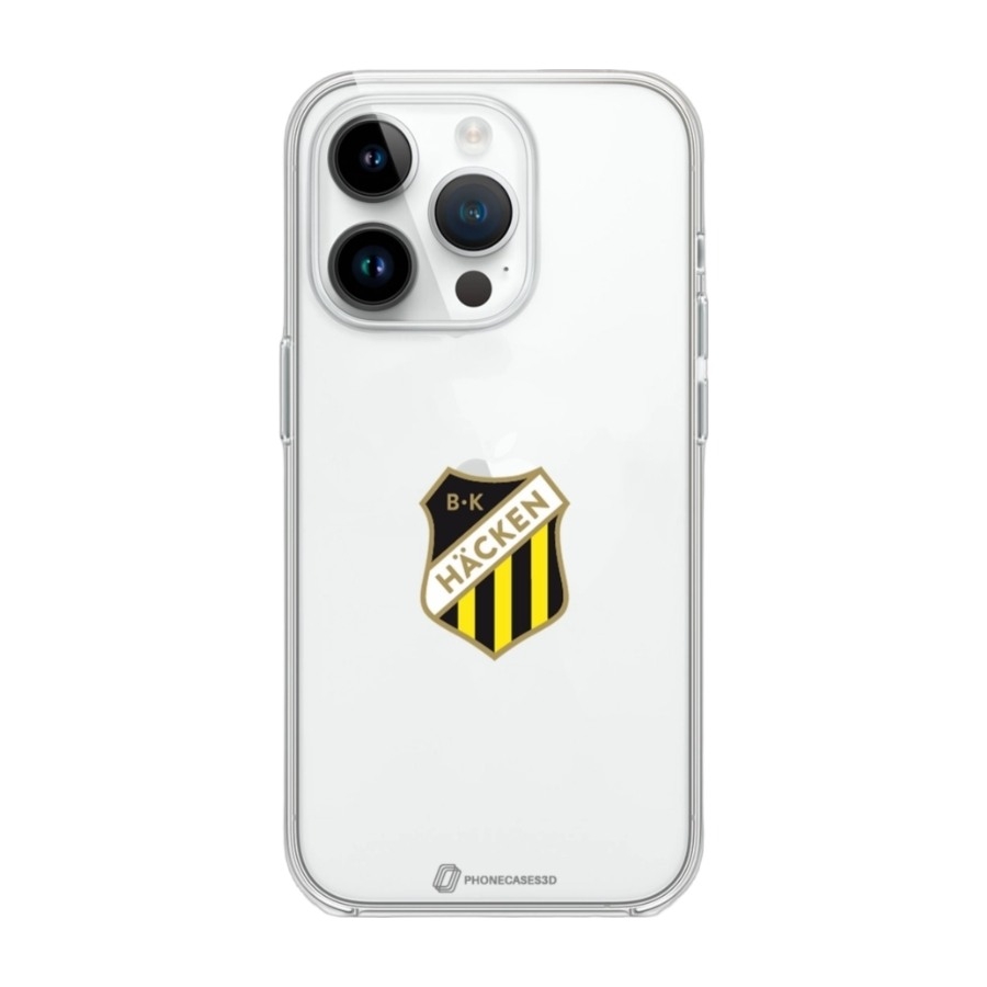 Phonecases3D iPhone 14 Pro BK Häcken Clear case -mobilcover, hvid billede 1