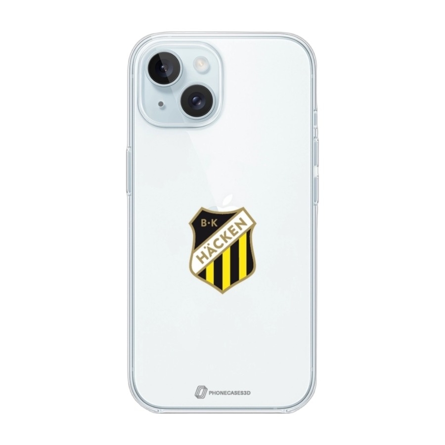 Phonecases3D iPhone 15 BK Häcken Clear case -mobilcover, hvid billede 1