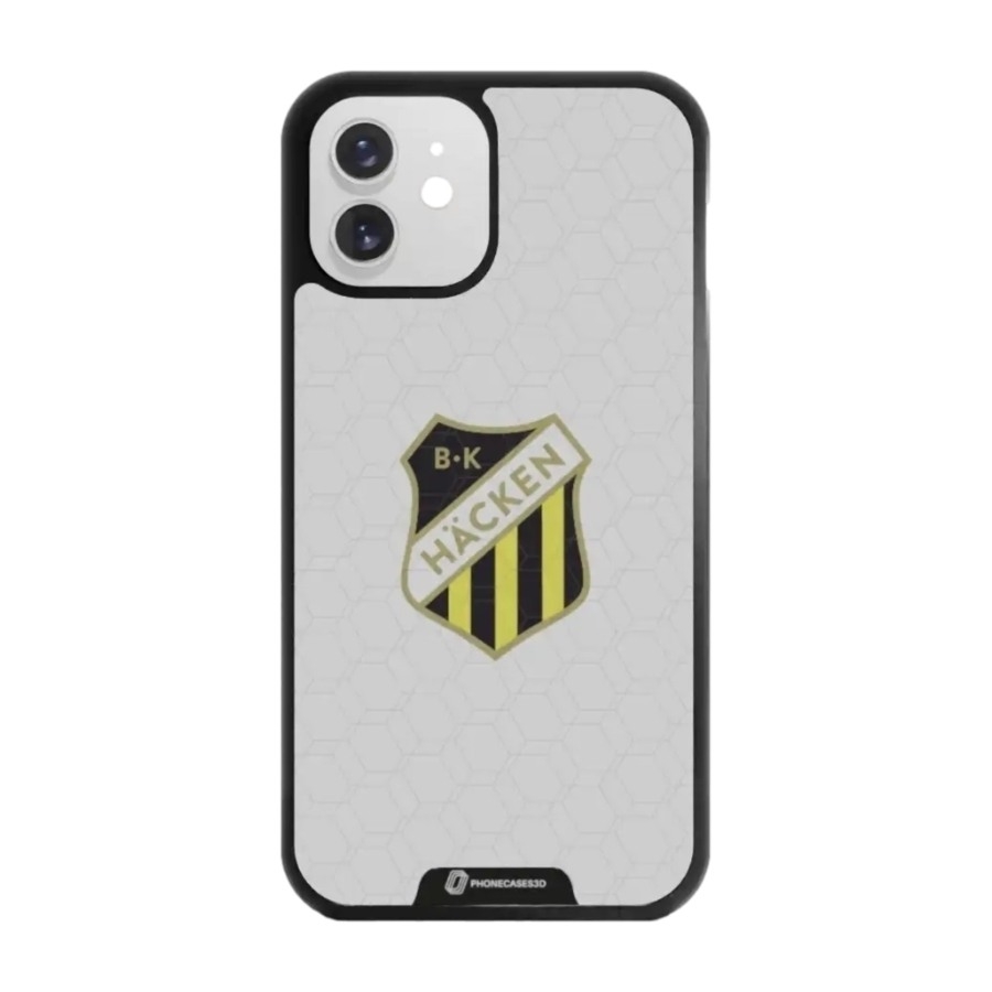 Phonecases3D iPhone 12 BK Häcken 3D mobilcover, sort billede 1