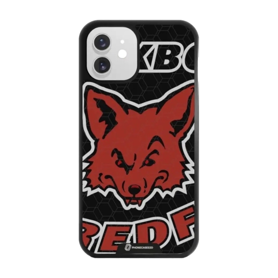 Phonecases3D iPhone 12 Pixbo IBK 3D mobilcover, sort billede 1