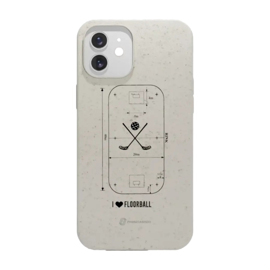 Phonecases3D iPhone 12 Pixbo IBK komposterbart cover, hvid billede 1