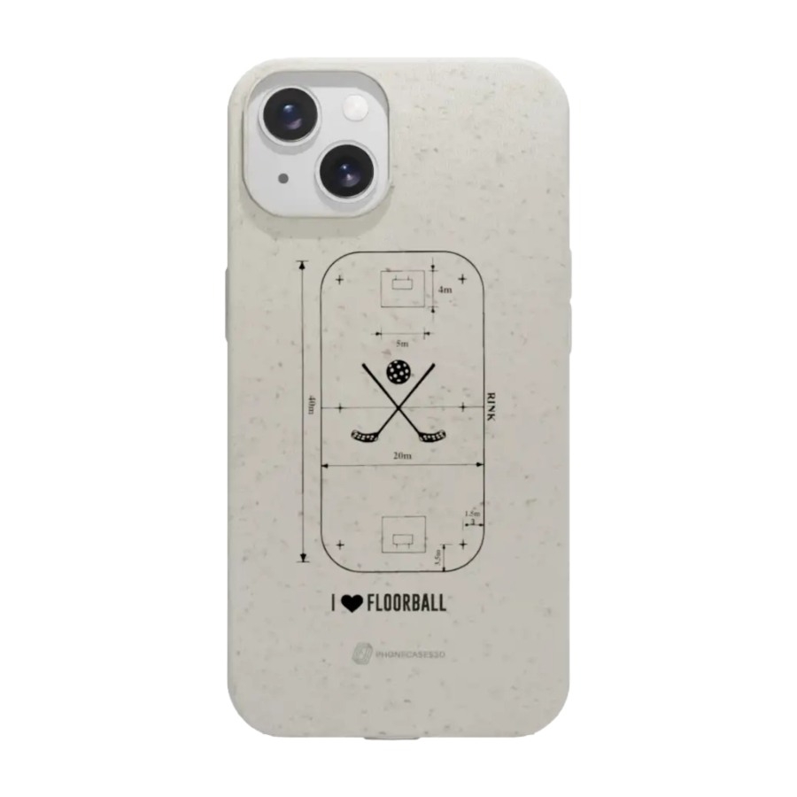 Phonecases3D iPhone 13 Pixbo IBK komposterbart cover, hvid billede 1