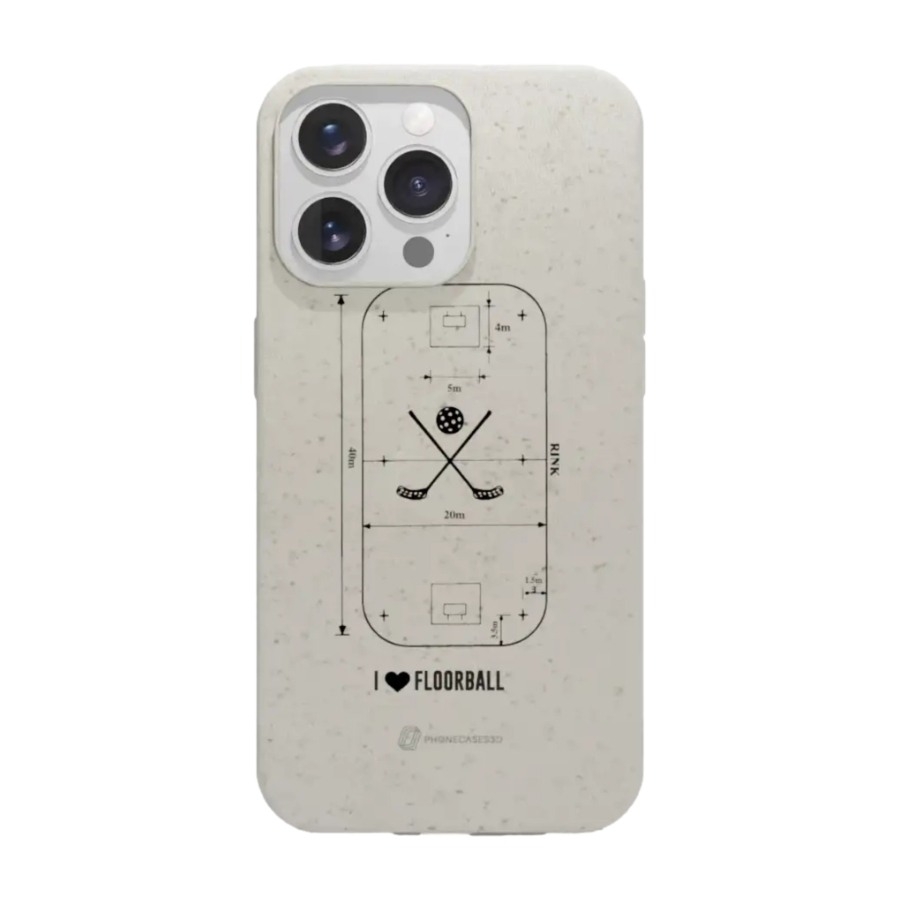 Phonecases3D iPhone 13 Pro Pixbo IBK komposterbart cover, hvid billede 1
