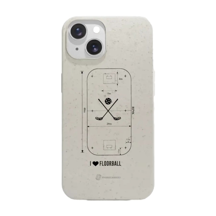 Phonecases3D iPhone 14 Pixbo IBK komposterbart cover, hvid billede 1