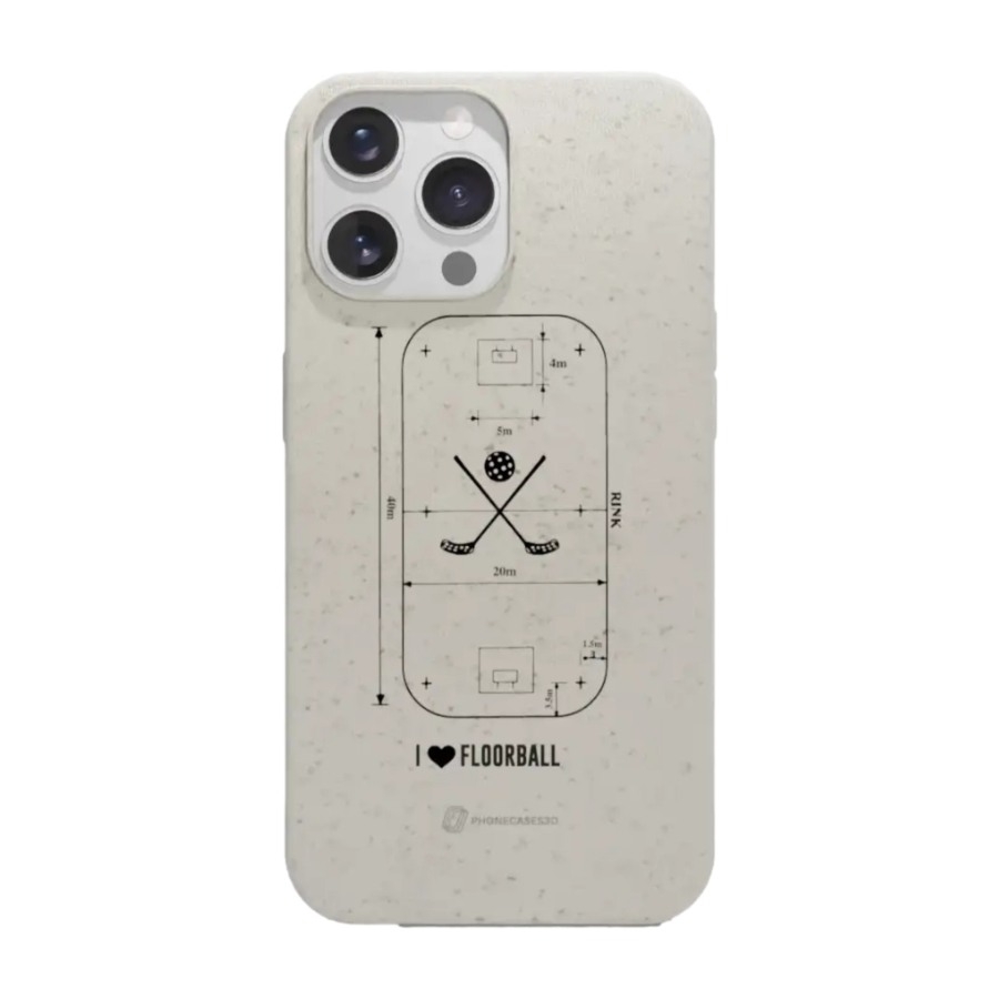 Phonecases3D iPhone 14 Pro Pixbo IBK komposterbart cover, hvid billede 1