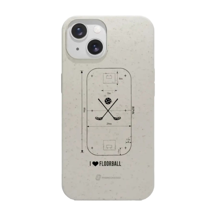 Phonecases3D iPhone 15 Pixbo IBK komposterbart cover, hvid billede 1