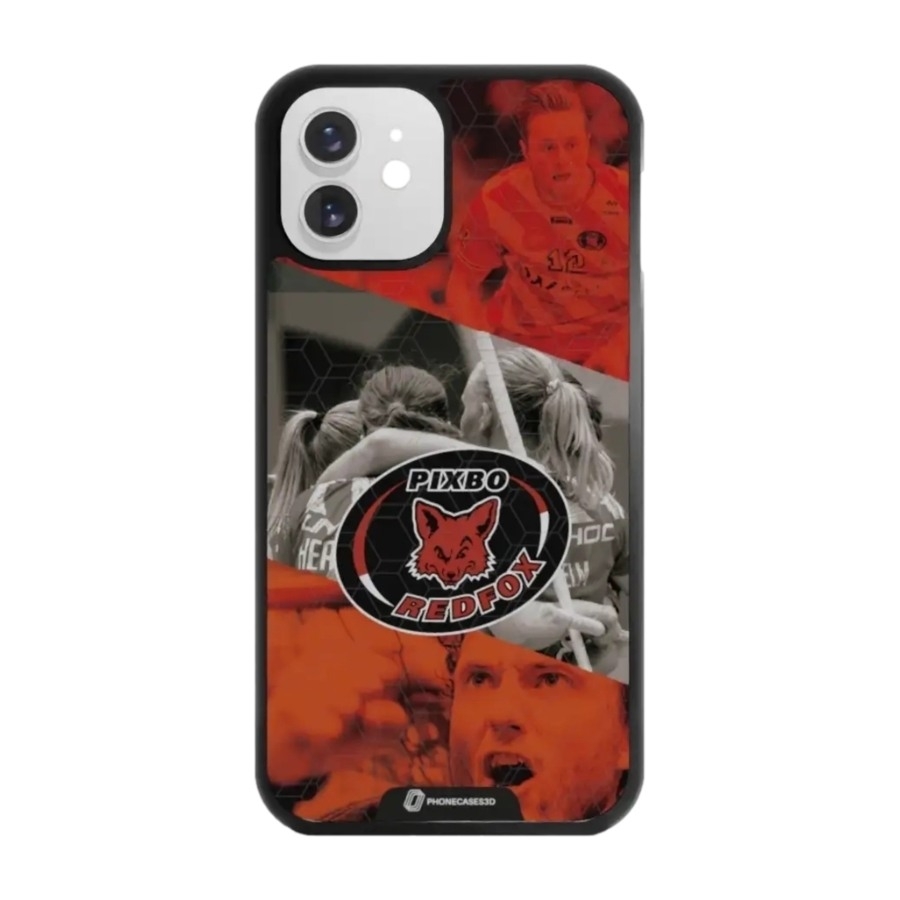 Phonecases3D iPhone 12 Pixbo IBK 3D mobilcover, sort billede 1