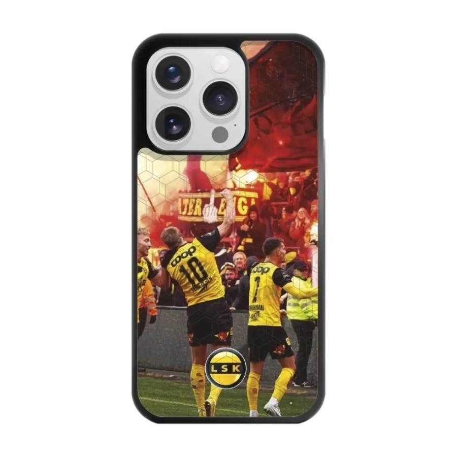 Phonecases3D iPhone 15 Pro Lillestrøm SK 3D mobilcover, sort billede 1