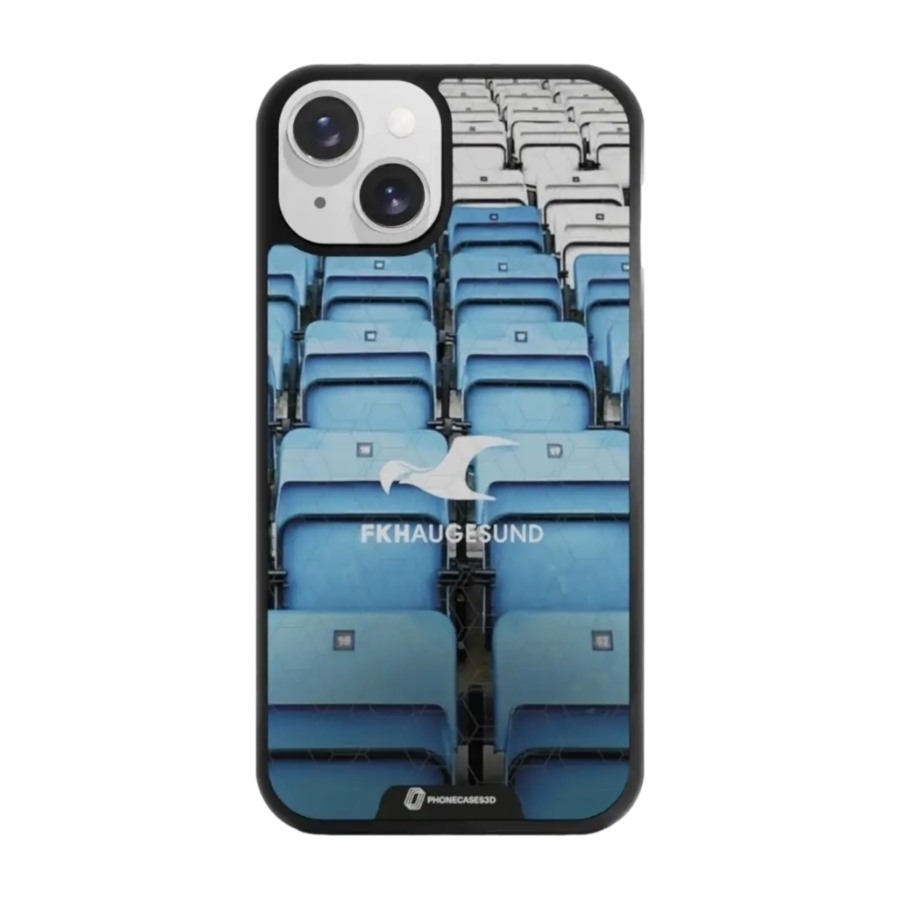 Phonecases3D iPhone 14 FK Haugesund 3D mobilcover, sort billede 1