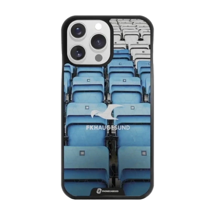 Phonecases3D iPhone 14 Pro FK Haugesund 3D mobilcover, sort billede 1