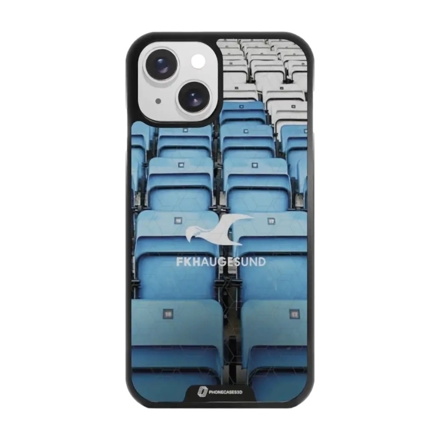 Phonecases3D iPhone 15 FK Haugesund 3D mobilcover, sort billede 1