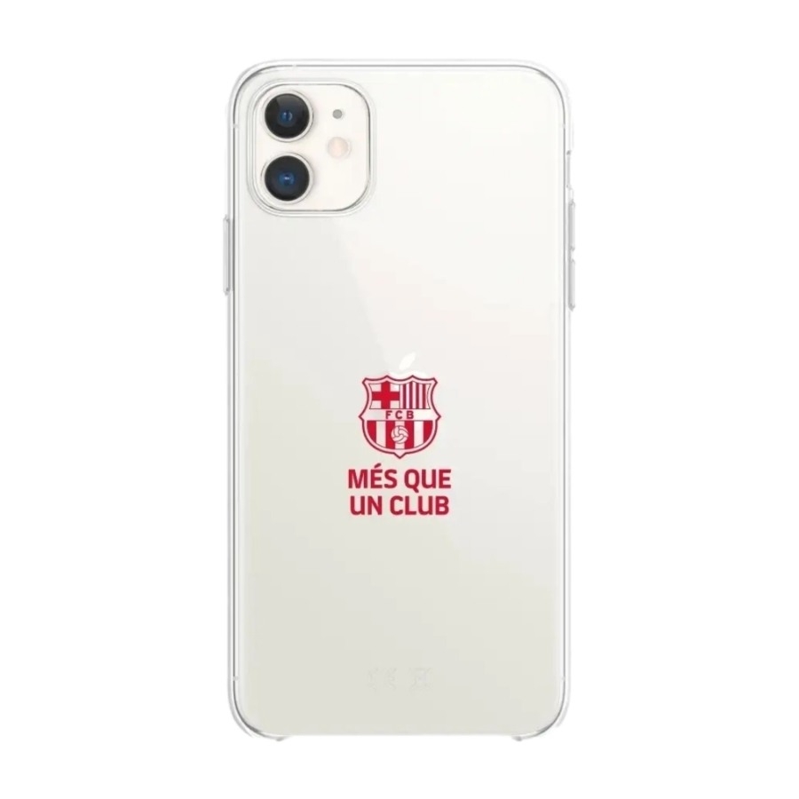 Phonecases3D iPhone 11 FC Barcelona Clear case -mobilcover, sort billede 1