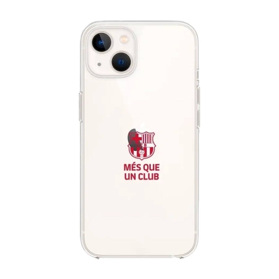 Phonecases3D iPhone 13 FC Barcelona Clear case -mobilcover, sort billede 1