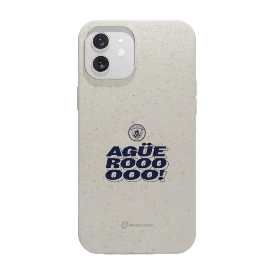 Phonecases3D iPhone 12 Man City komposterbart cover, hvid billede 1
