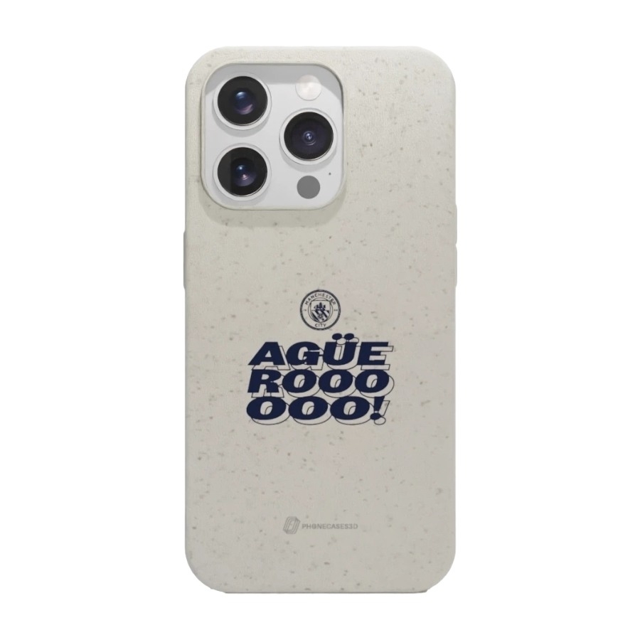 Phonecases3D iPhone 16 Pro Man City komposterbart cover, hvid billede 1