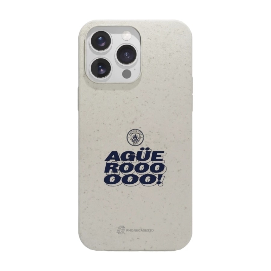 Phonecases3D iPhone 16 Pro Max Man City komposterbart cover, hvid billede 1