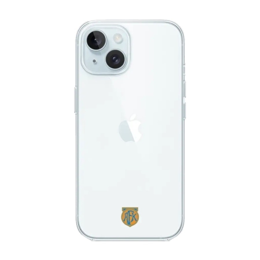 Phonecases3D iPhone 15 Aalesunds FK Clear case -mobilcover, hvid billede 1