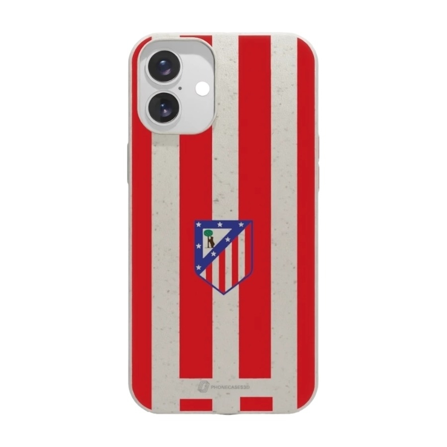 Phonecases3D iPhone 16 Plus Atlético de Madrid komposterbart cover, hvid billede 1