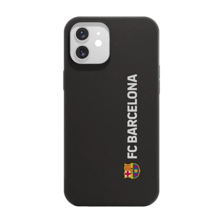 Phonecases3D iPhone 12 FC Barcelona komposterbart cover, sort billede 1