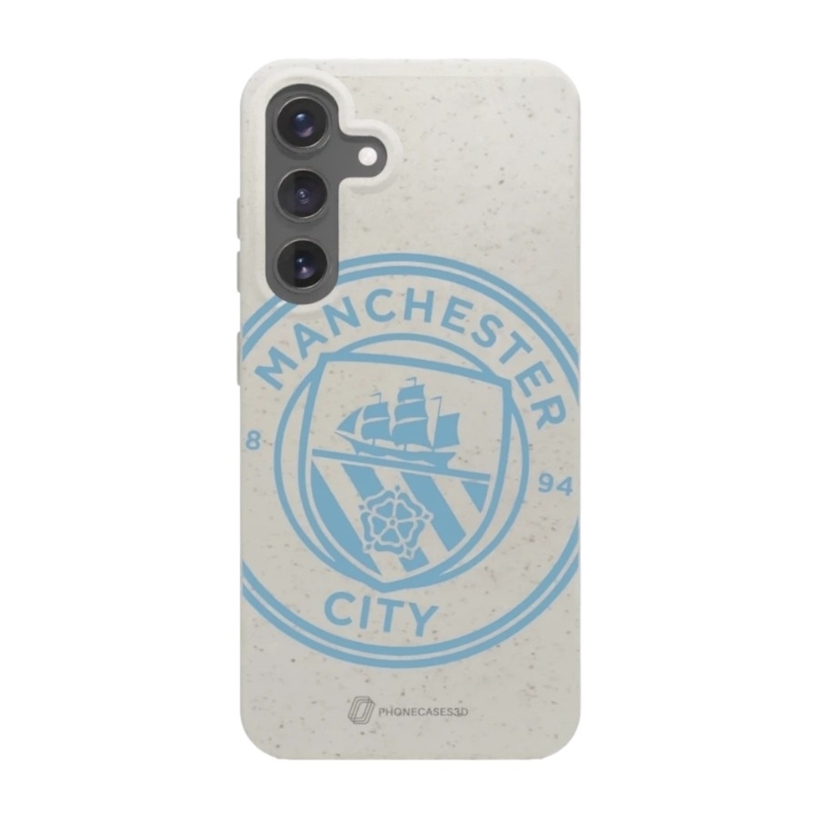 Phonecases3D Samsung Galaxy S25+ Man City komposterbart cover, hvid billede 1