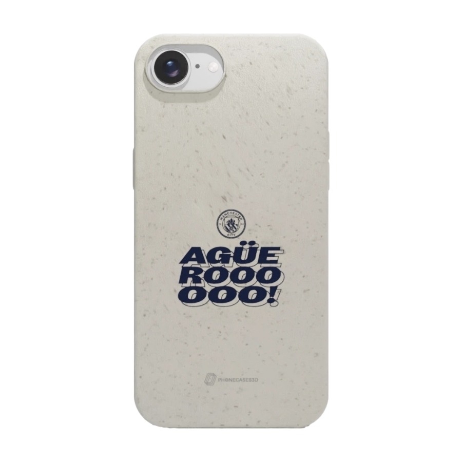 Phonecases3D iPhone 17e/16e Man City komposterbart cover, hvid billede 1