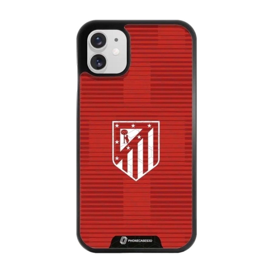 Phonecases3D iPhone 11 Atlético de Madrid 3D mobilcover, sort billede 1
