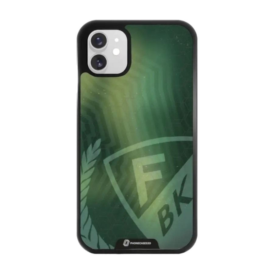 Phonecases3D iPhone 11 Färjestad BK 3D mobilcover, sort billede 1